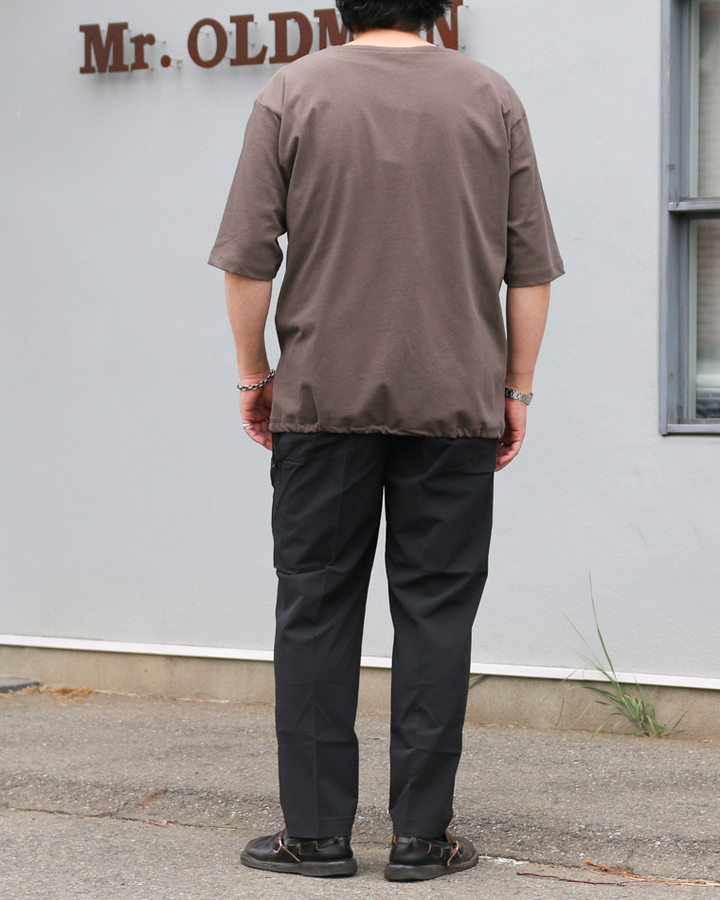 LAMOND VINTAGE TWIST DRAWSTRING BASQUE SHIRT Ash Brown