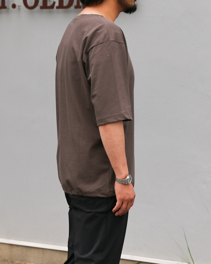 LAMOND VINTAGE TWIST DRAWSTRING BASQUE SHIRT Ash Brown