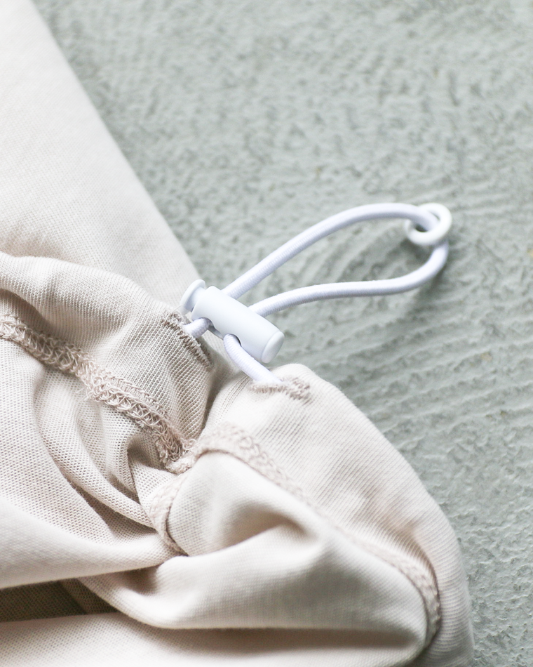 LAMOND VINTAGE TWIST DRAWSTRING BASQUE SHIRT Light Grey