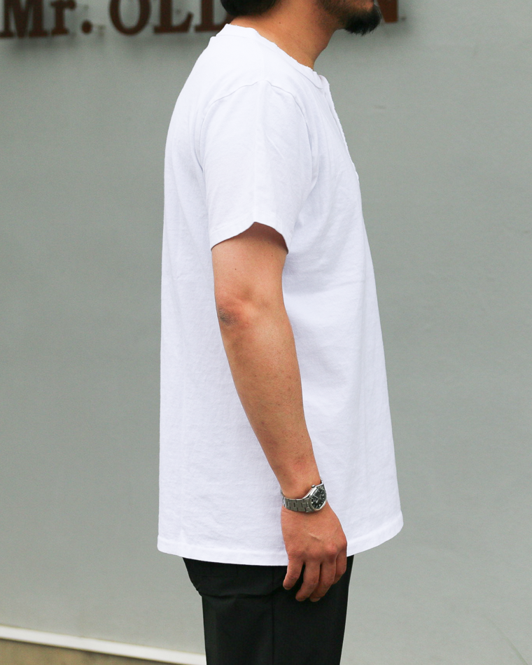 Velva Sheen 162003 Henley Neck S/S Tee White