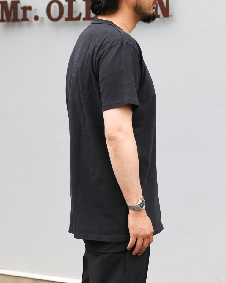 Velva Sheen 162003 Henley Neck S/S Tee Black
