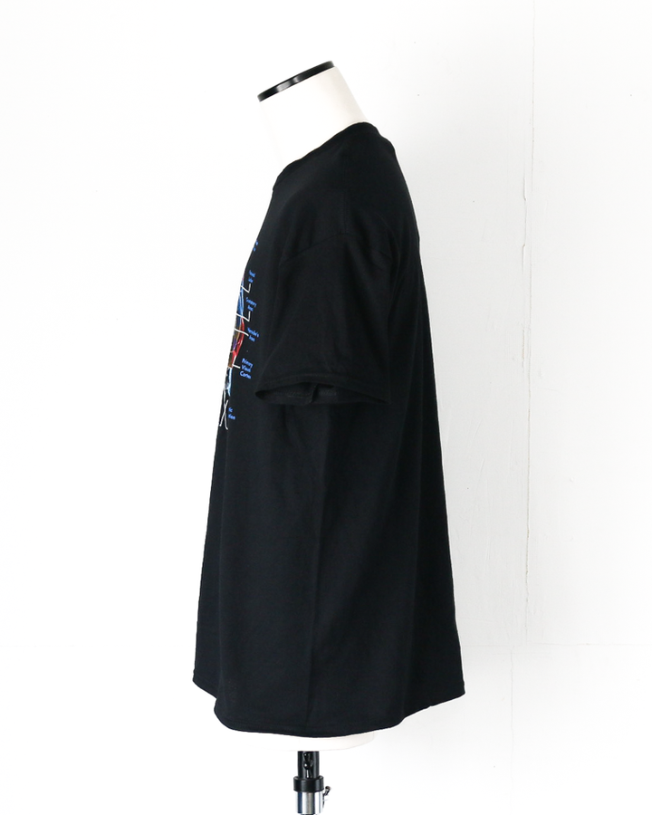 Cotton Expressions Glow Brain T Black