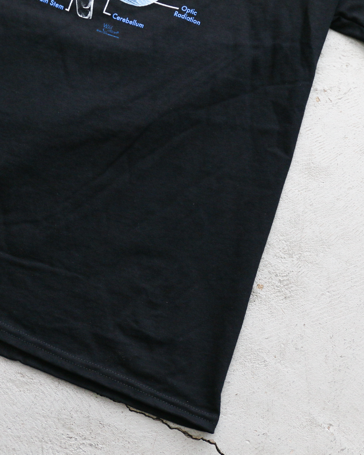 Cotton Expressions Glow Brain T Black