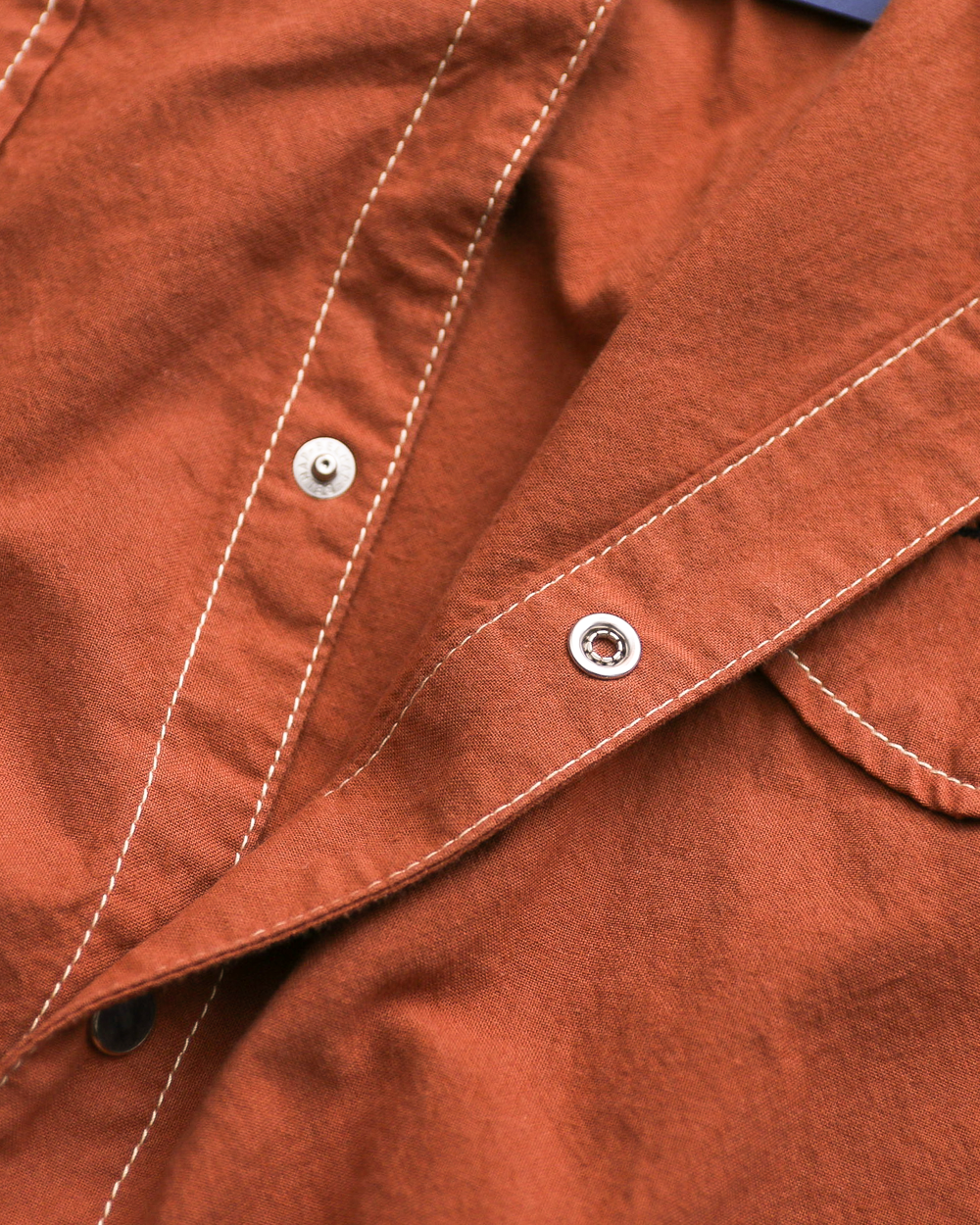TURN ME ON ターンミーオン Embroidered Western shirt Brick