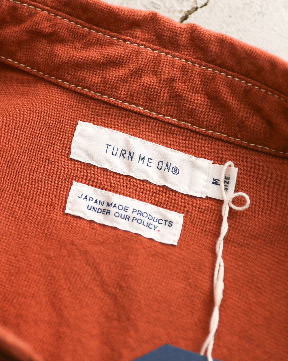 TURN ME ON ターンミーオン Embroidered Western shirt Brick