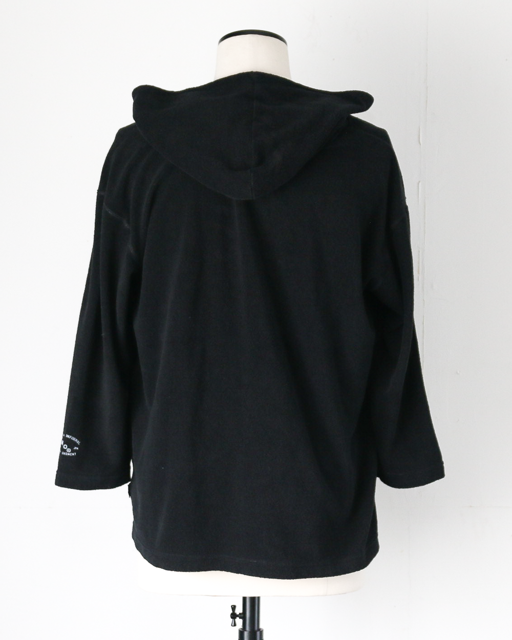 TURN ME ON ターンミーオン Raffi Pile 3/4-Sleeve Skipper Hoodie Black