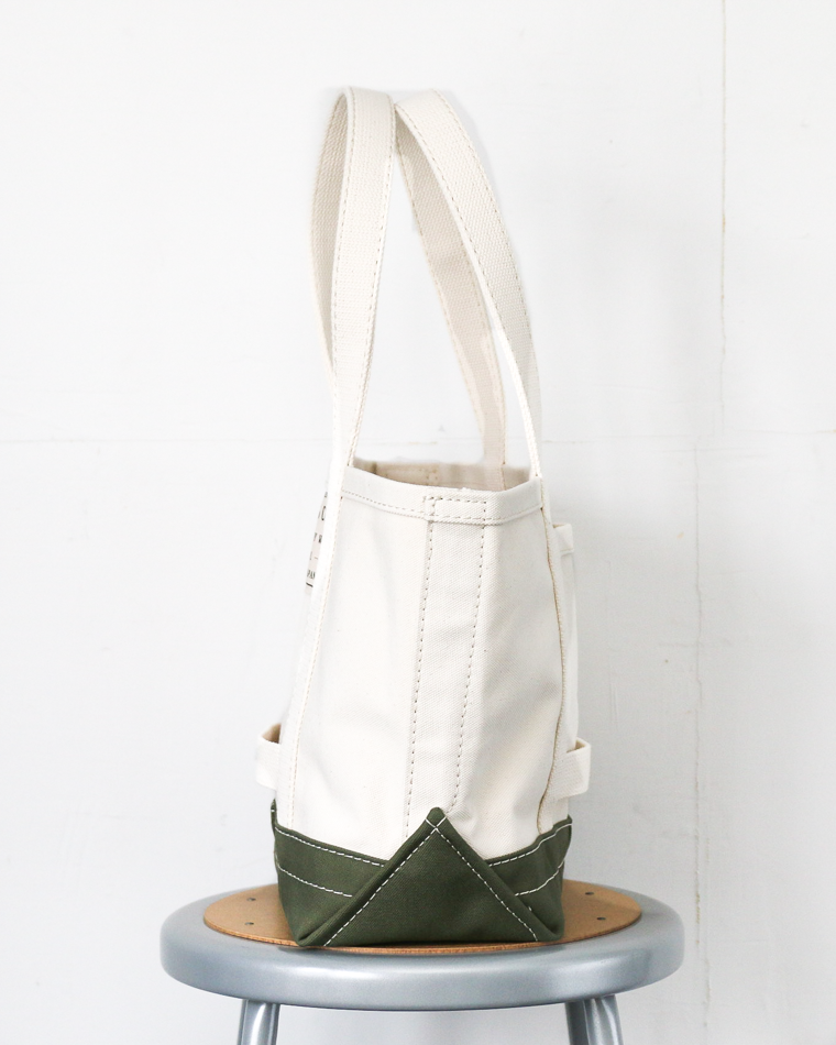 WORKERS Tool Bag, Medium-Long Handle, Ecru × Olive