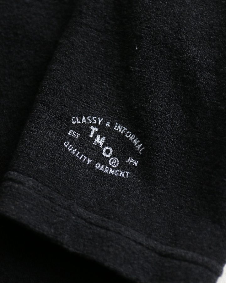 TURN ME ON ターンミーオン Raffi Pile 3/4-Sleeve Skipper Hoodie Black