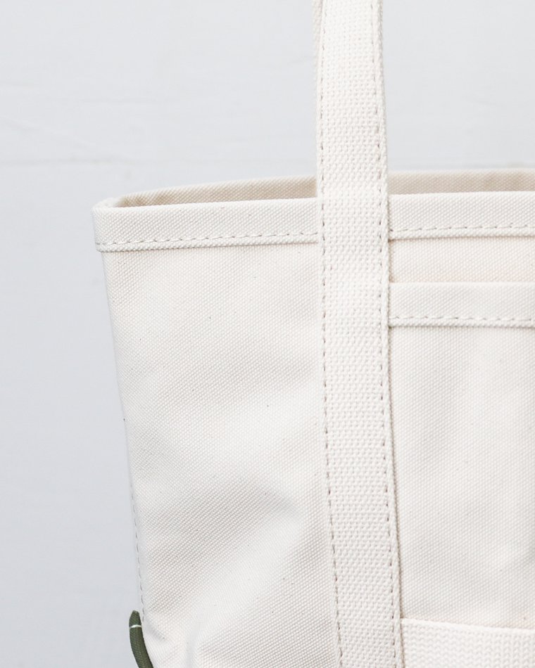 WORKERS Tool Bag, Medium-Long Handle, Ecru × Olive