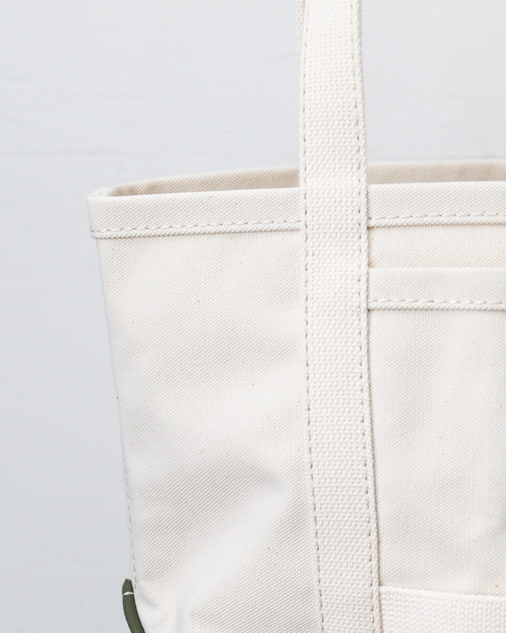 WORKERS Tool Bag, Medium-Long Handle, Ecru × Olive