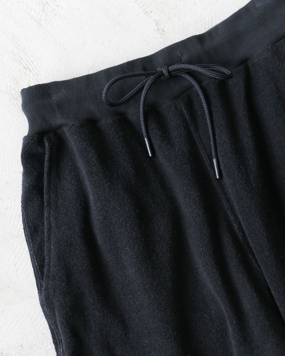 TURN ME ON ターンミーオン Raffi Pile W knee Easy Pants Black
