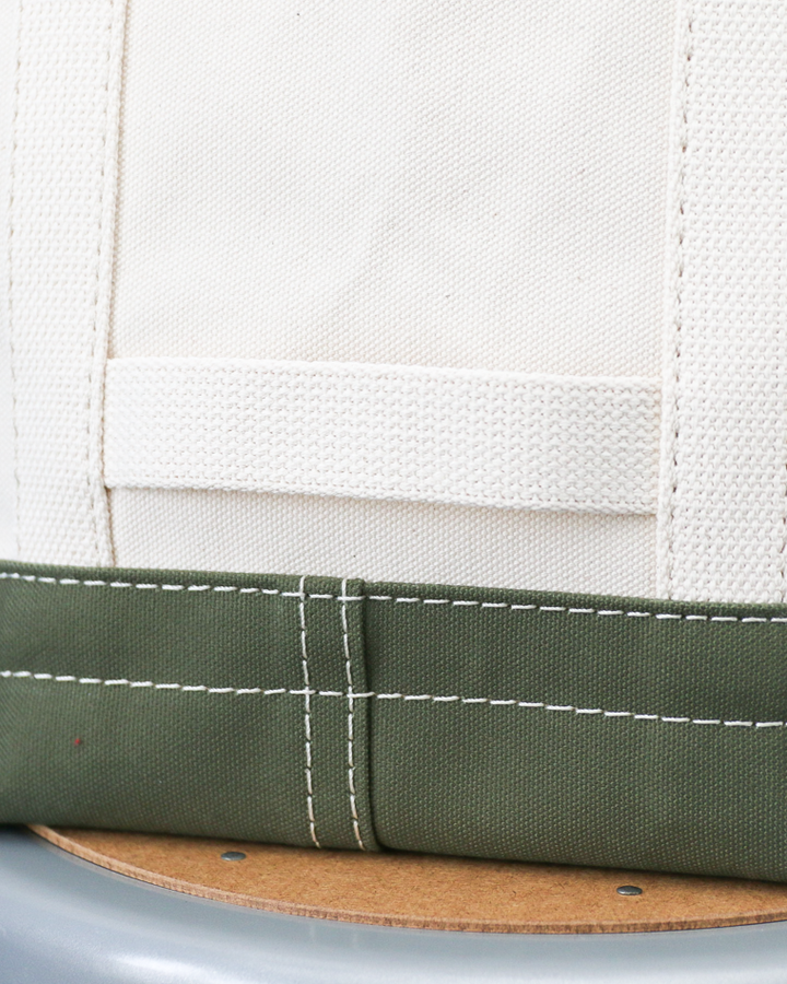 WORKERS Tool Bag, Medium-Long Handle, Ecru × Olive