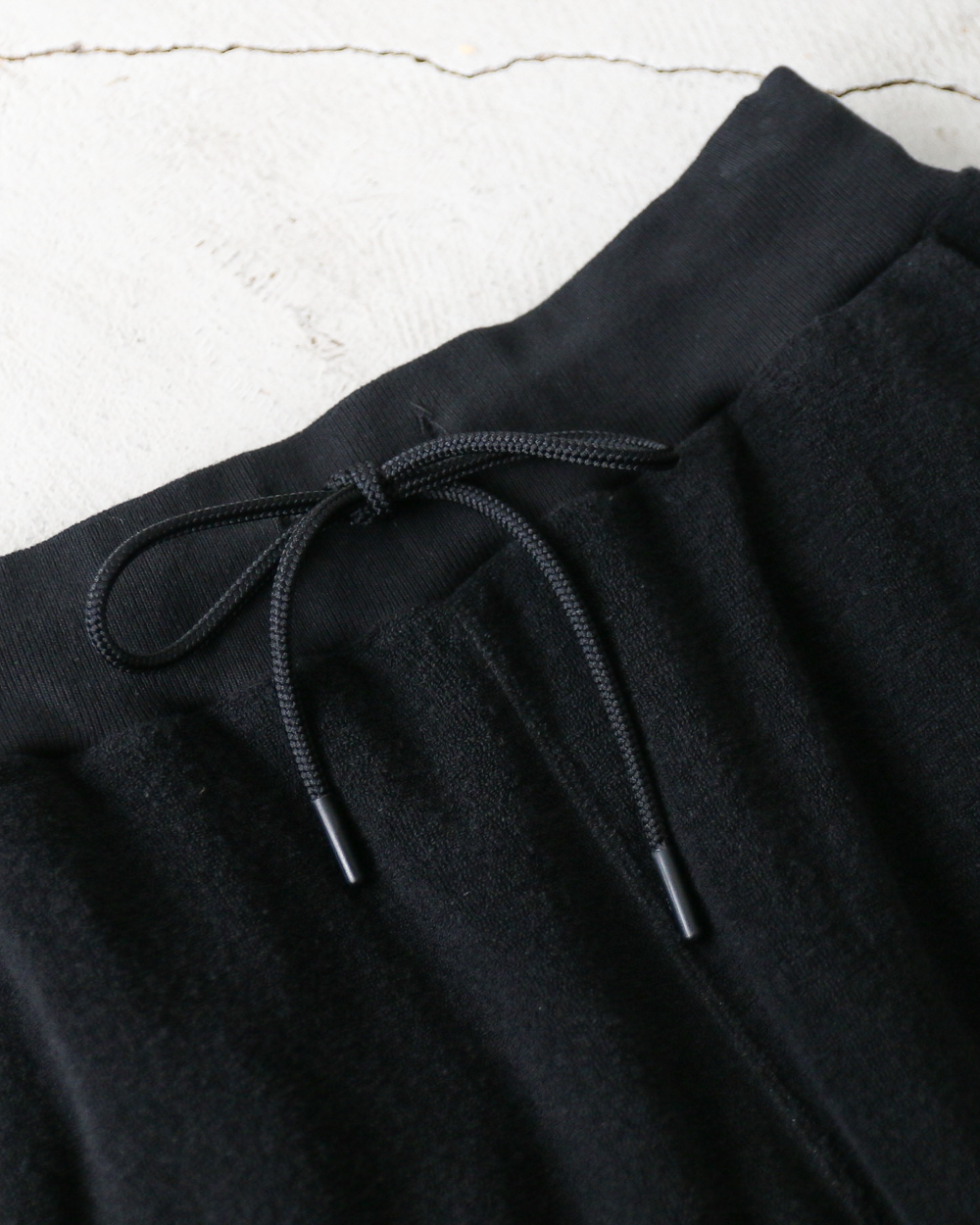 TURN ME ON ターンミーオン Raffi Pile W knee Easy Pants Black