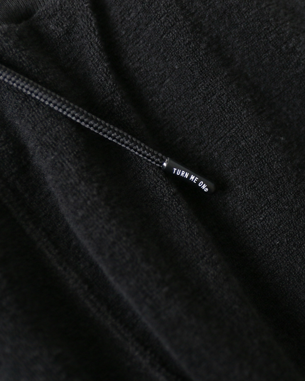 TURN ME ON ターンミーオン Raffi Pile W knee Easy Pants Black