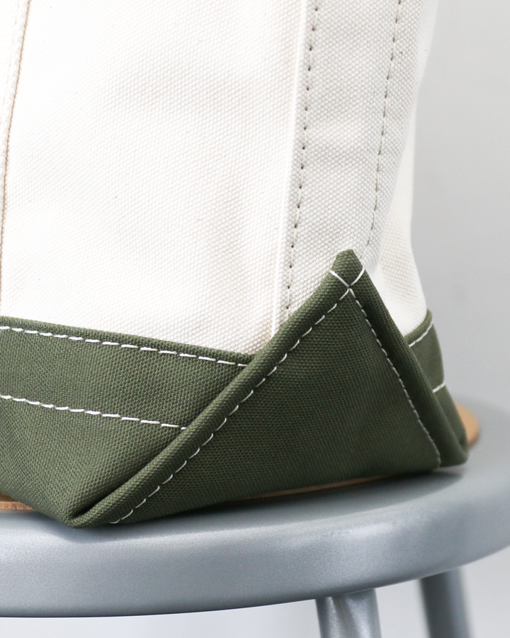 WORKERS Tool Bag, Medium-Long Handle, Ecru × Olive