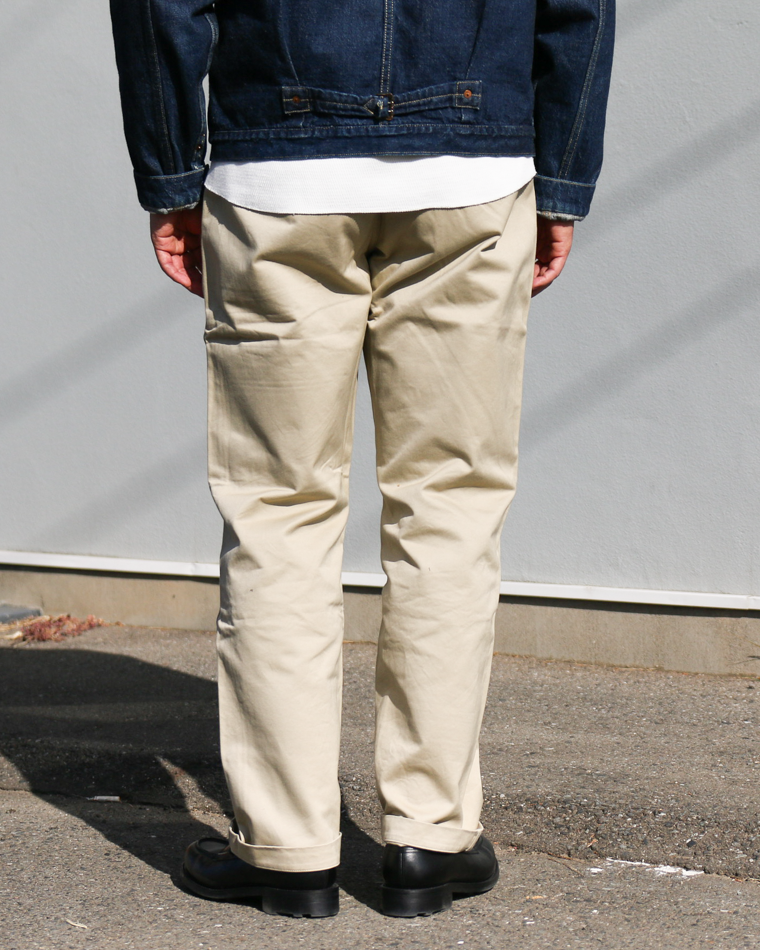 FOB factory エフオービーファクトリー F0514 NARROW U.S TROUSER Beige
