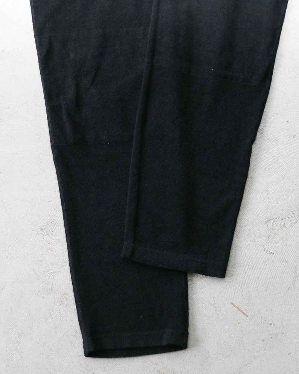 TURN ME ON ターンミーオン Raffi Pile W knee Easy Pants Black