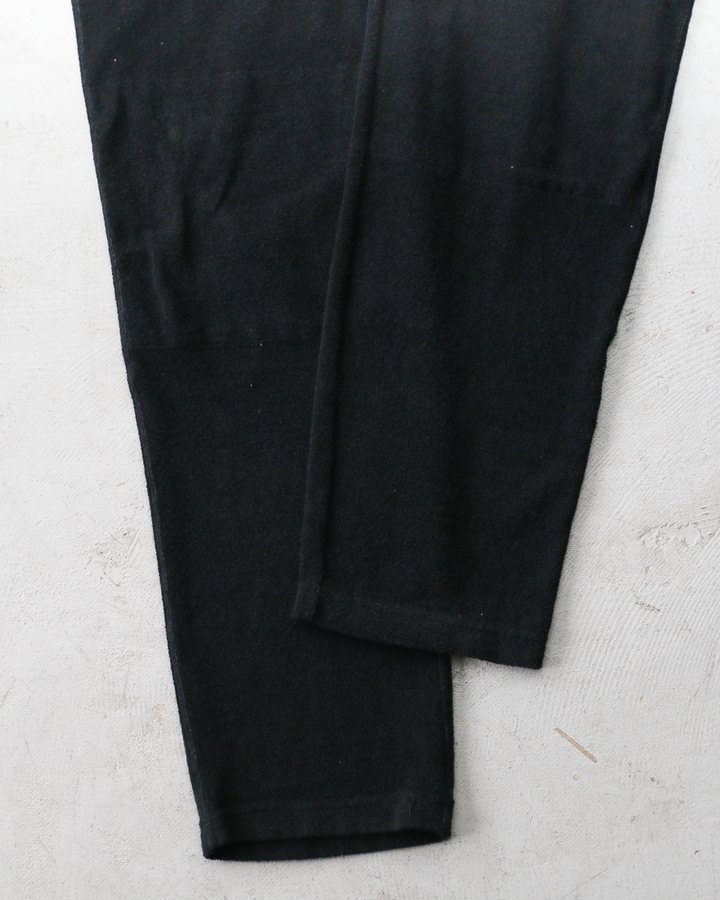 TURN ME ON ターンミーオン Raffi Pile W knee Easy Pants Black