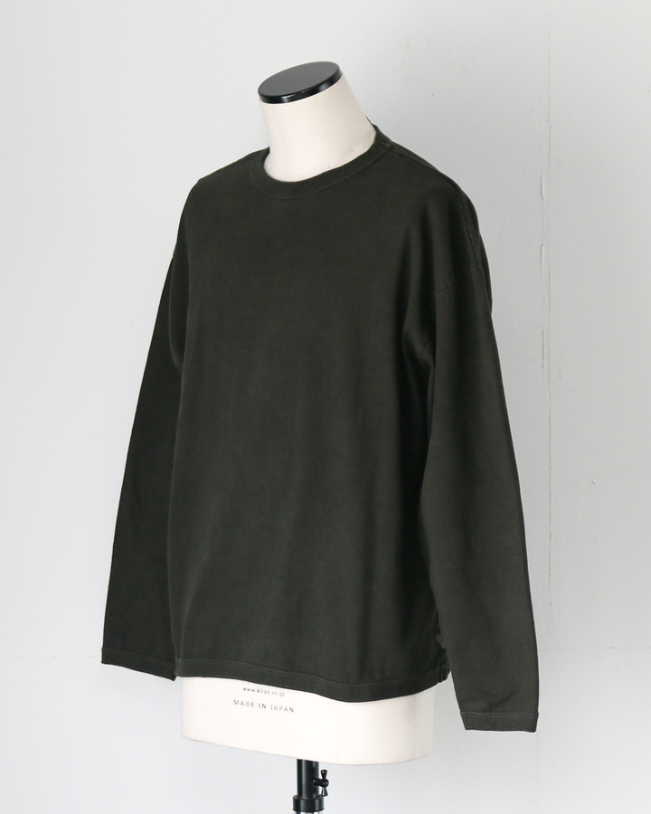melple×Mr.OLDMAN メイプル The American Ringer Tee, Limited-edition pigment-dyed Black