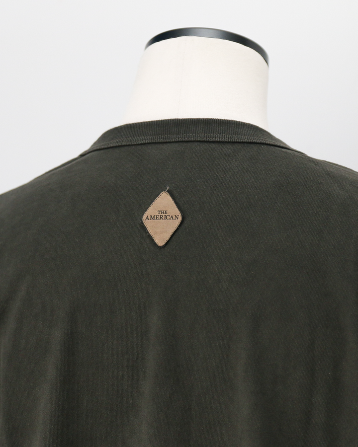 melple×Mr.OLDMAN メイプル The American Ringer Tee, Limited-edition pigment-dyed Black