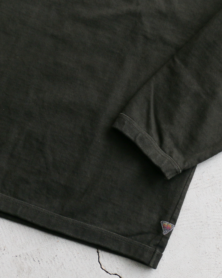 melple×Mr.OLDMAN メイプル The American Ringer Tee, Limited-edition pigment-dyed Black