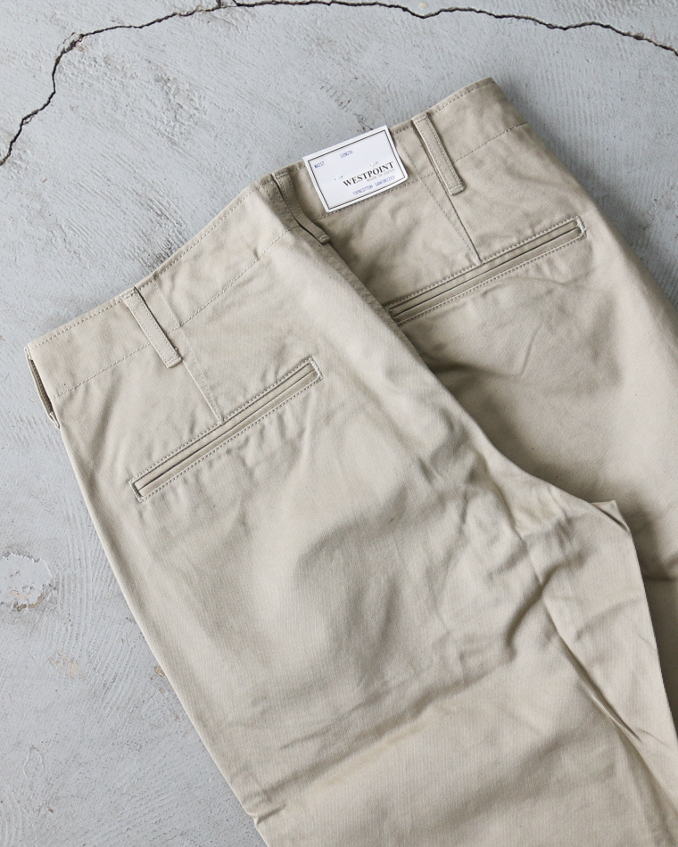 FOB factory エフオービーファクトリー F0514 NARROW U.S TROUSER Beige