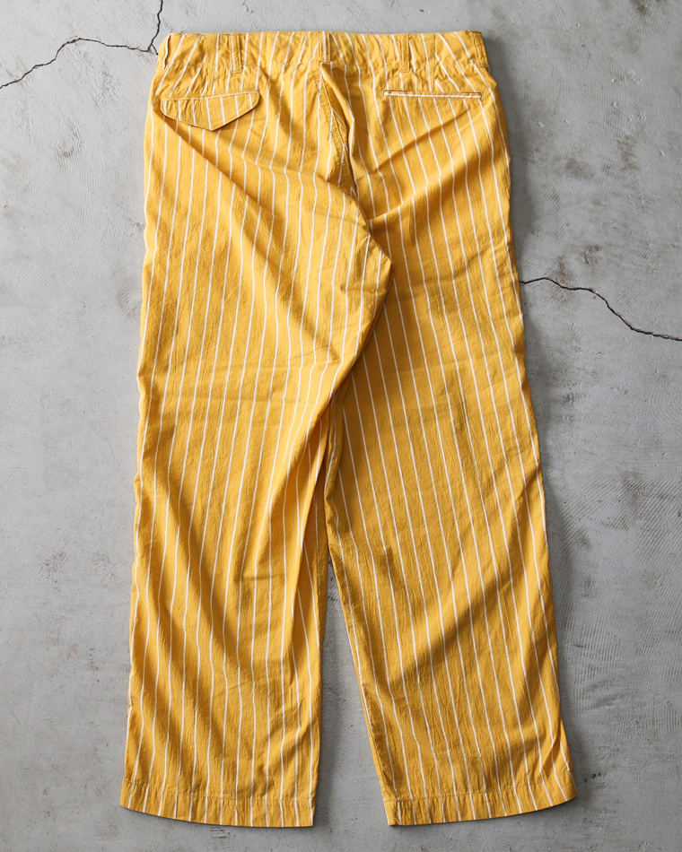 MASTER&amp;CO MC1672 Cotton Stripe Drawstring Pants Yellow