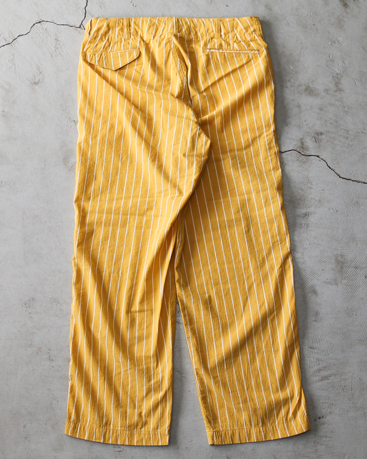 MASTER&amp;CO MC1672 Cotton Stripe Drawstring Pants Yellow