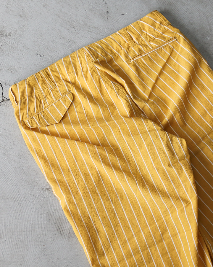 MASTER&amp;CO MC1672 Cotton Stripe Drawstring Pants Yellow