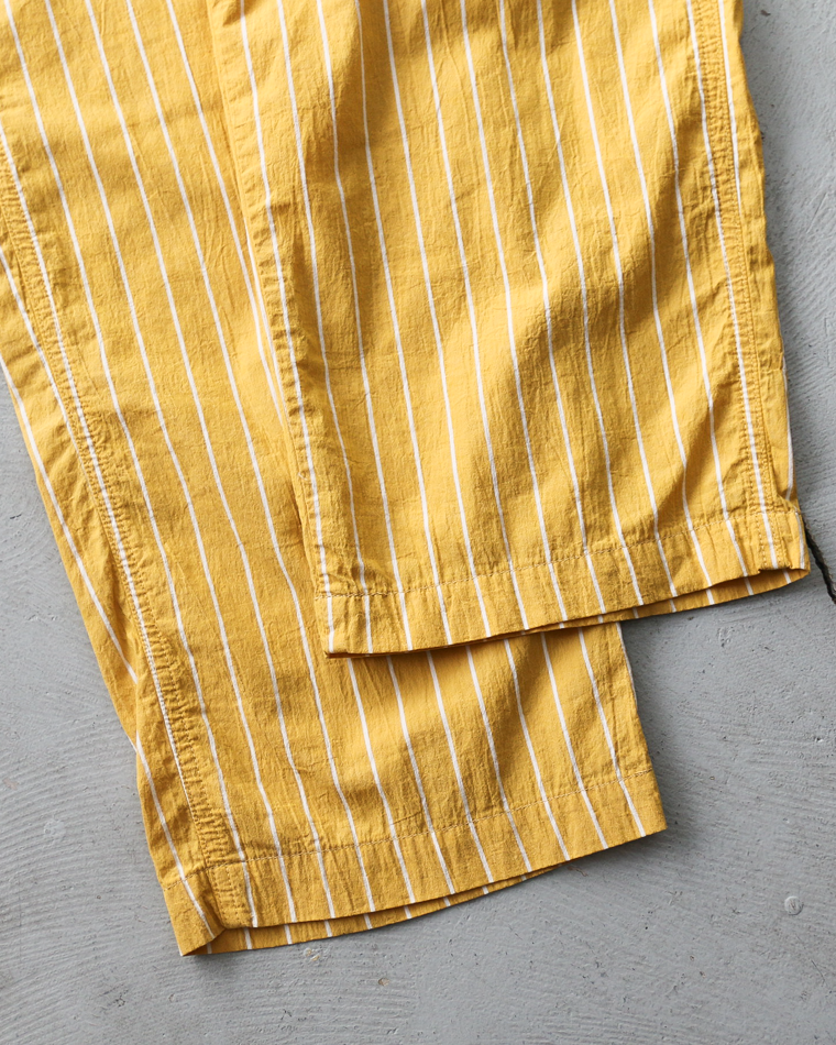 MASTER&amp;CO MC1672 Cotton Stripe Drawstring Pants Yellow