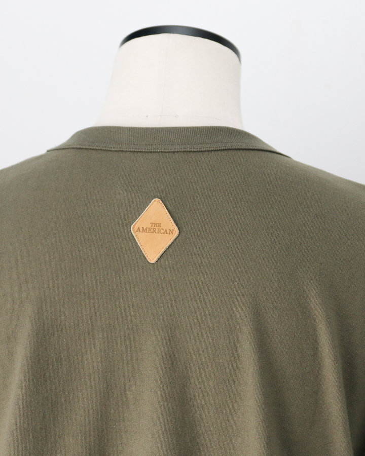 melple メイプル The American Ringer Tee, Khaki