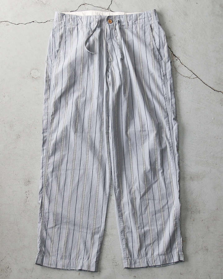 MASTER&amp;CO MC1672 Cotton Stripe Drawstring Pants Grey