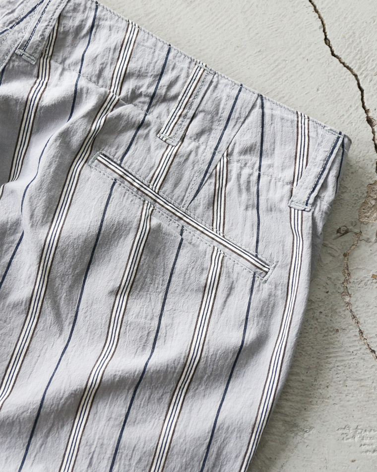 MASTER&amp;CO MC1672 Cotton Stripe Drawstring Pants Grey
