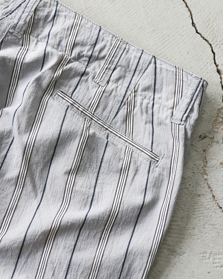 MASTER&amp;CO MC1672 Cotton Stripe Drawstring Pants Grey