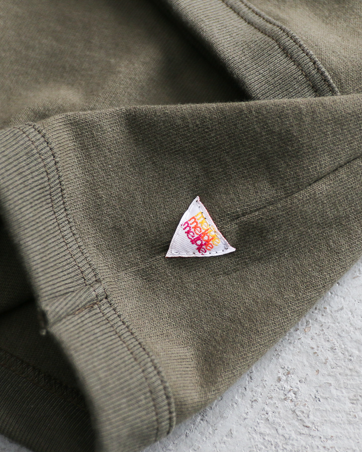 melple メイプル The American Ringer Tee, Khaki