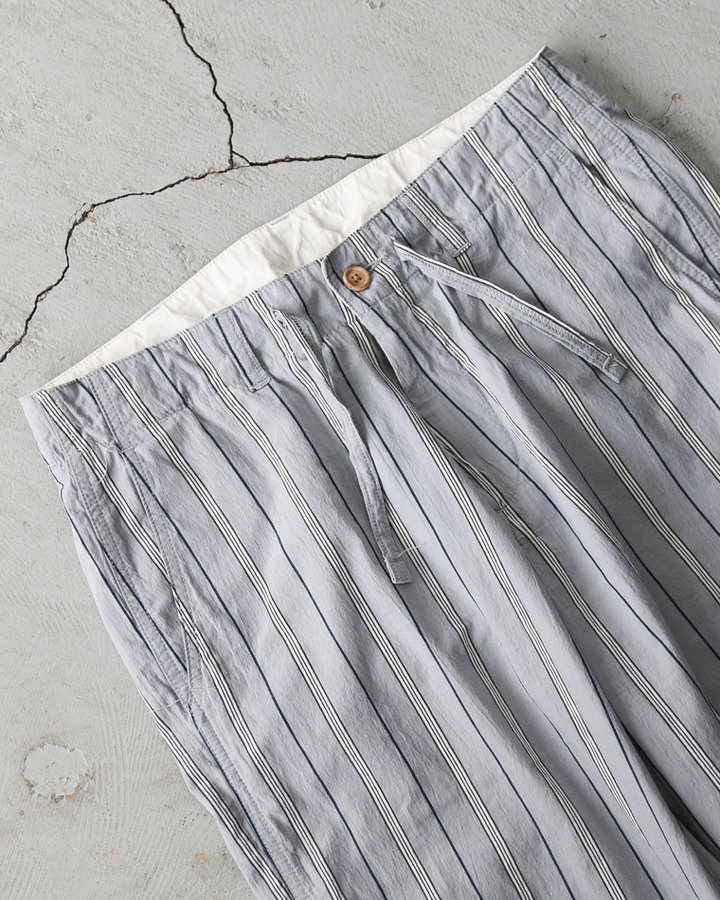 MASTER&amp;CO MC1672 Cotton Stripe Drawstring Pants Grey