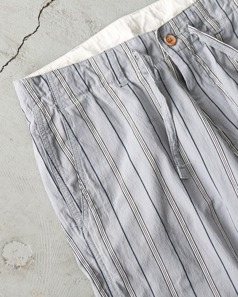 MASTER&amp;CO MC1672 Cotton Stripe Drawstring Pants Grey