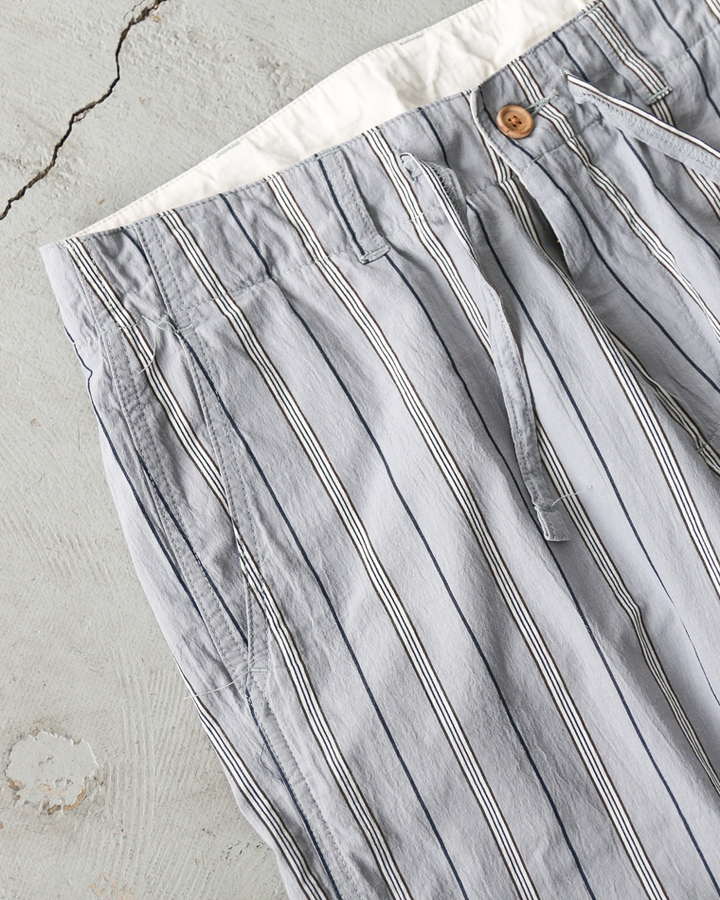 MASTER&amp;CO MC1672 Cotton Stripe Drawstring Pants Grey
