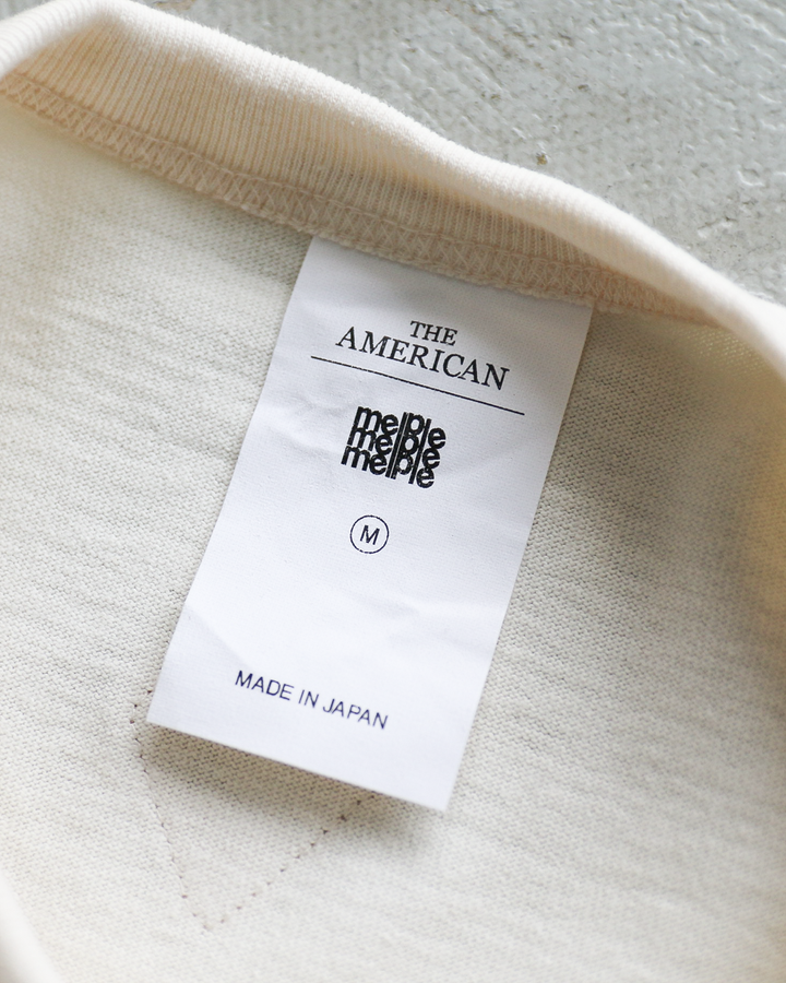 melple メイプル The American Ringer Tee, Natural