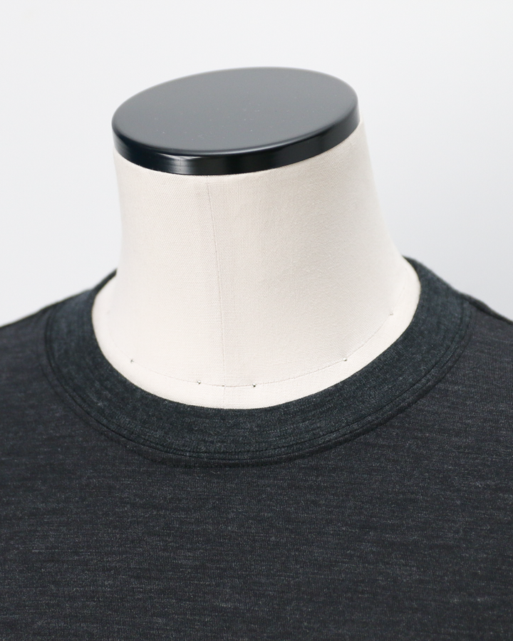 holk ホーク 035 wool l/s tee charcoal