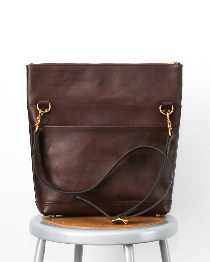 VASCO VS-245LS LEATHER NELSON 2WAY BAG SMALL Brown