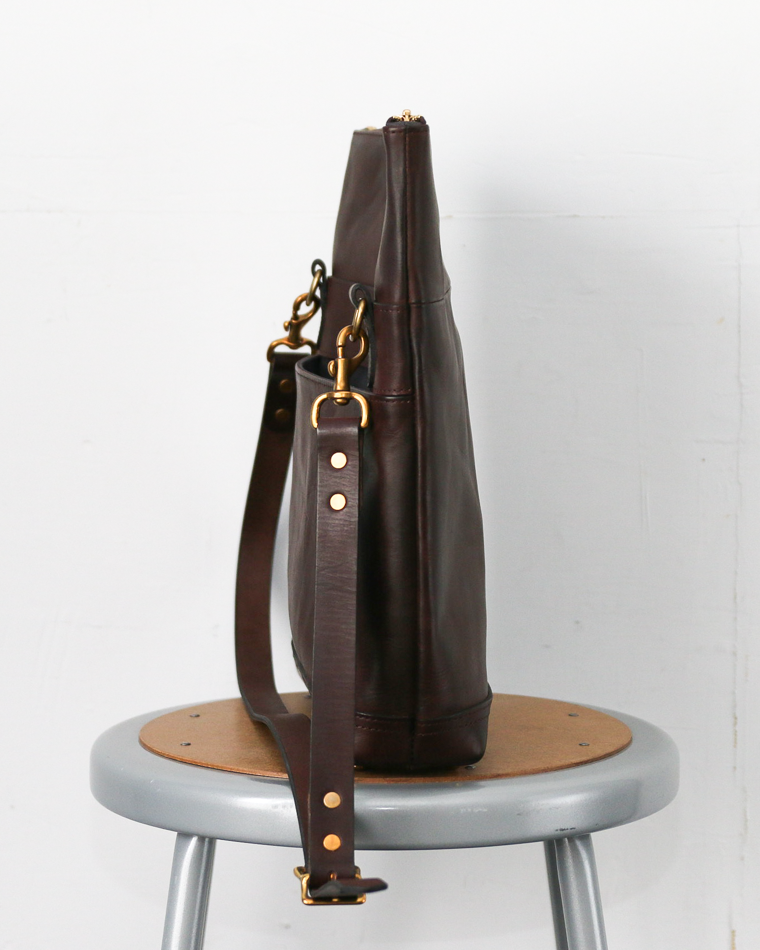 VASCO VS-245LS LEATHER NELSON 2WAY BAG SMALL Brown