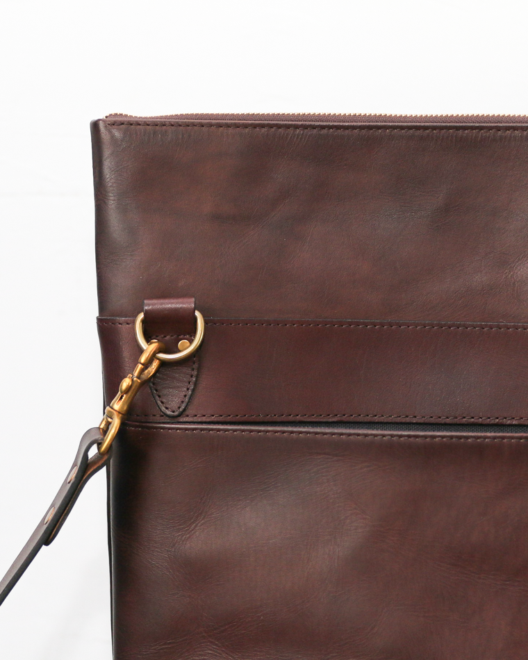VASCO VS-245LS LEATHER NELSON 2WAY BAG SMALL Brown