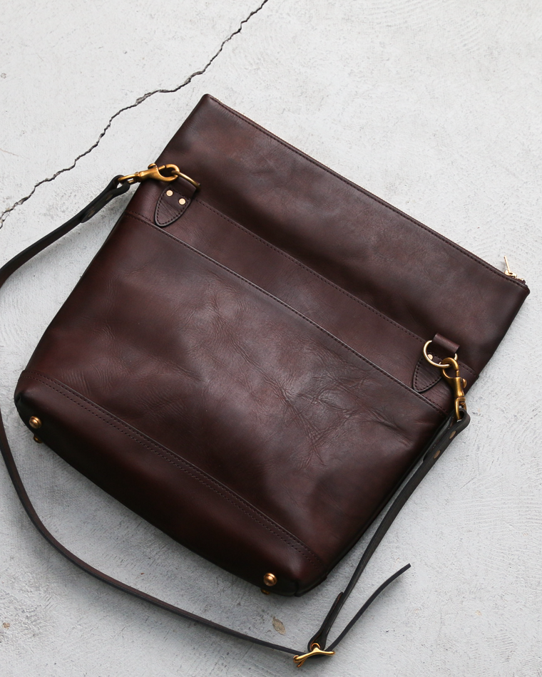 VASCO VS-245LS LEATHER NELSON 2WAY BAG SMALL Brown