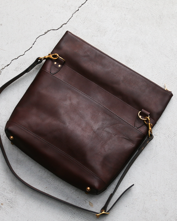 VASCO VS-245LS LEATHER NELSON 2WAY BAG SMALL Brown