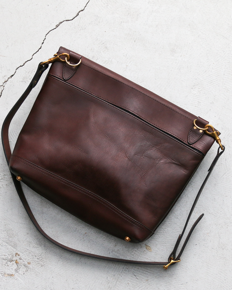 VASCO VS-245LS LEATHER NELSON 2WAY BAG SMALL Brown