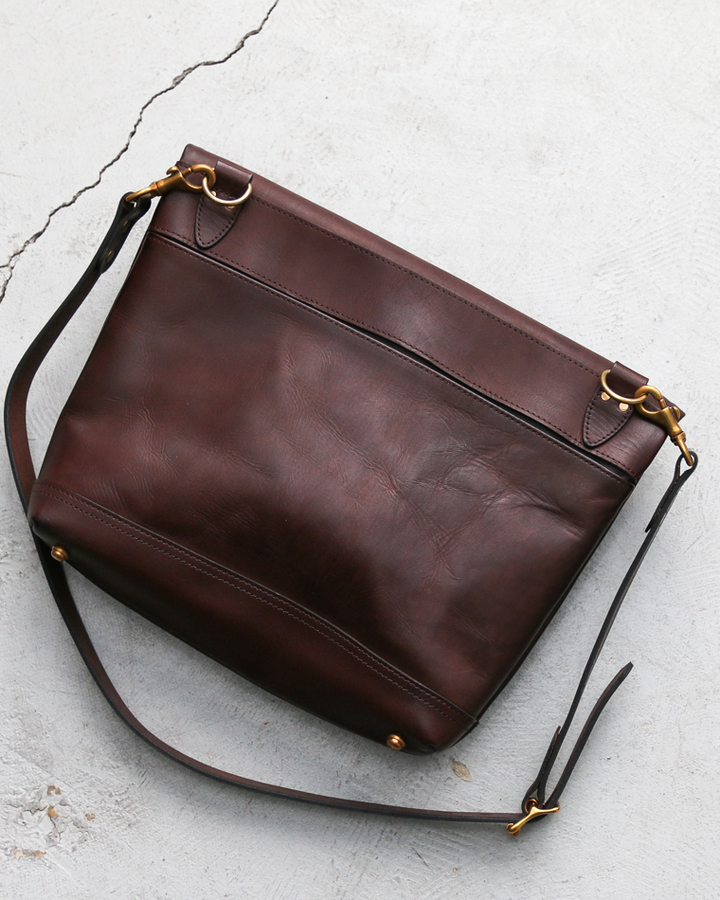 VASCO VS-245LS LEATHER NELSON 2WAY BAG SMALL Brown
