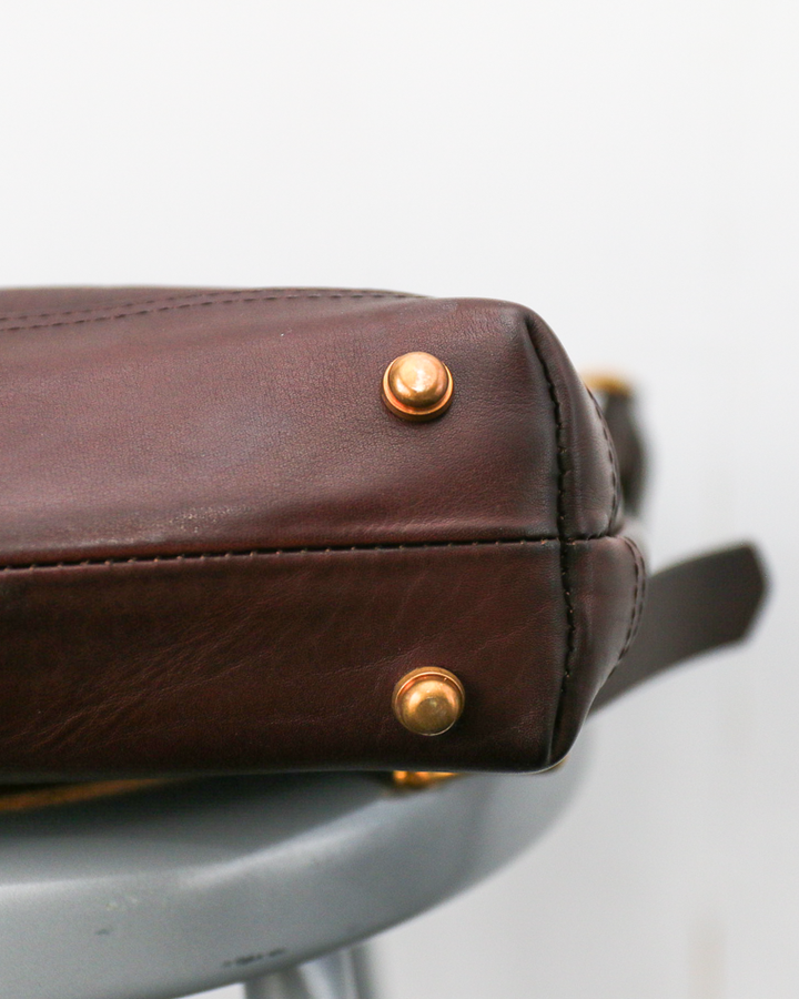 VASCO VS-245LS LEATHER NELSON 2WAY BAG SMALL Brown