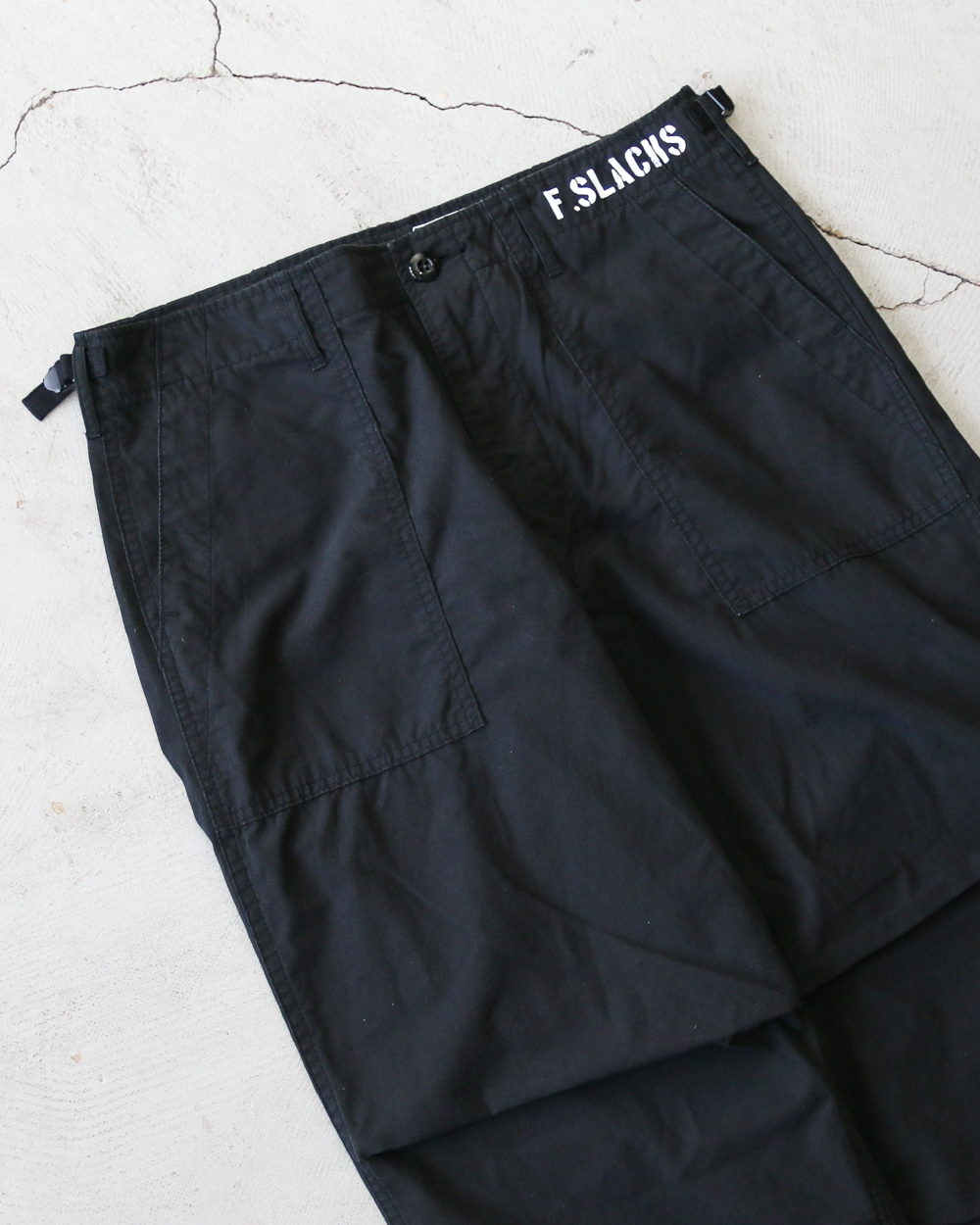 CORONA コロナ FATIGUE SLACKS FP005 AGGRESSOR SLACKS Cotton Ripstop Biowash Black