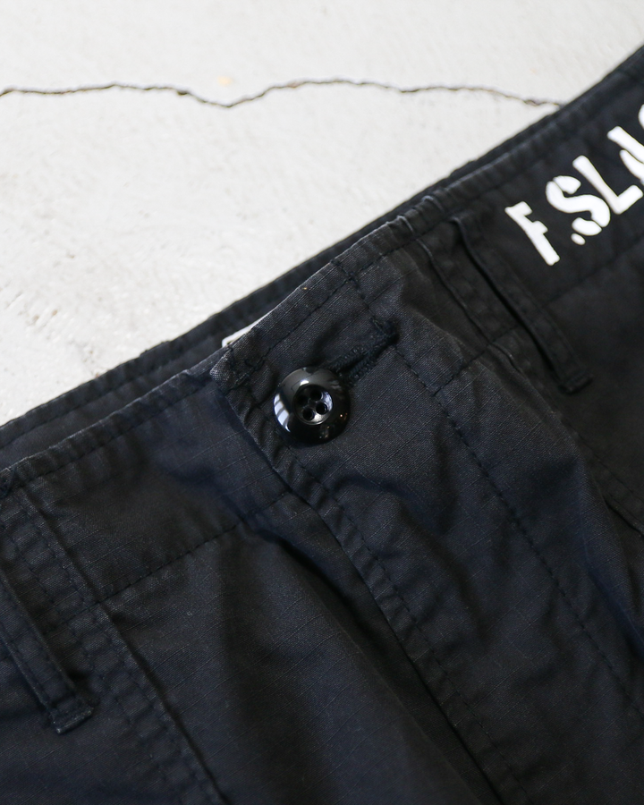 CORONA コロナ FATIGUE SLACKS FP005 AGGRESSOR SLACKS Cotton Ripstop Biowash Black